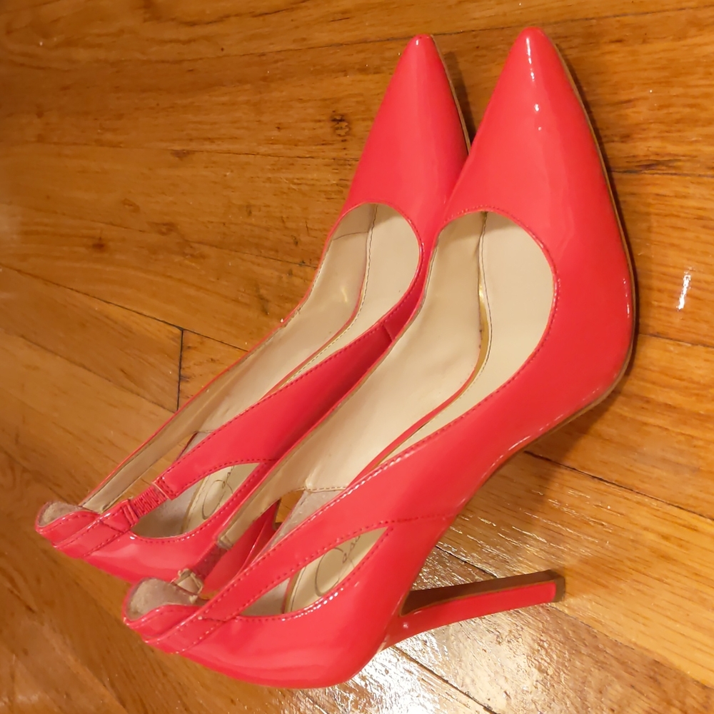 Hot Pink Patent Leather Jessica Simpson Size 8.5 Pumps